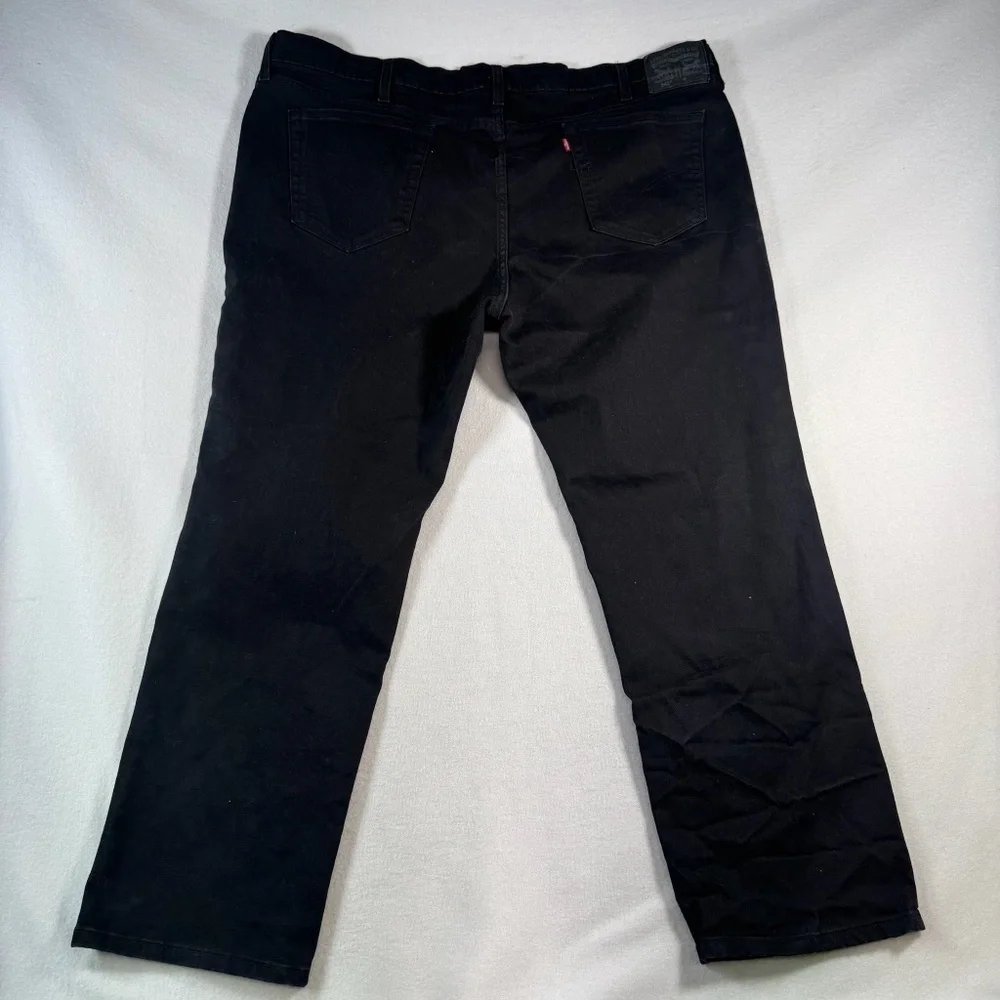 Levis Jeans Mens 48x32 Black 541 Straight Mid Rise